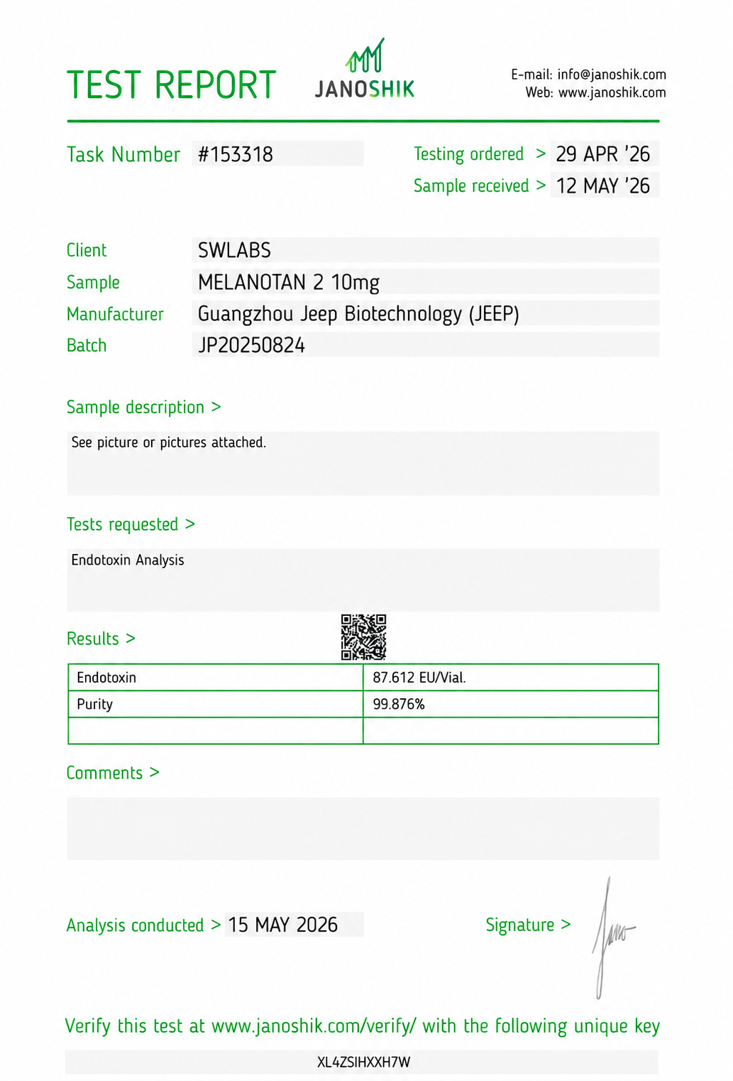 MT-2 lab results